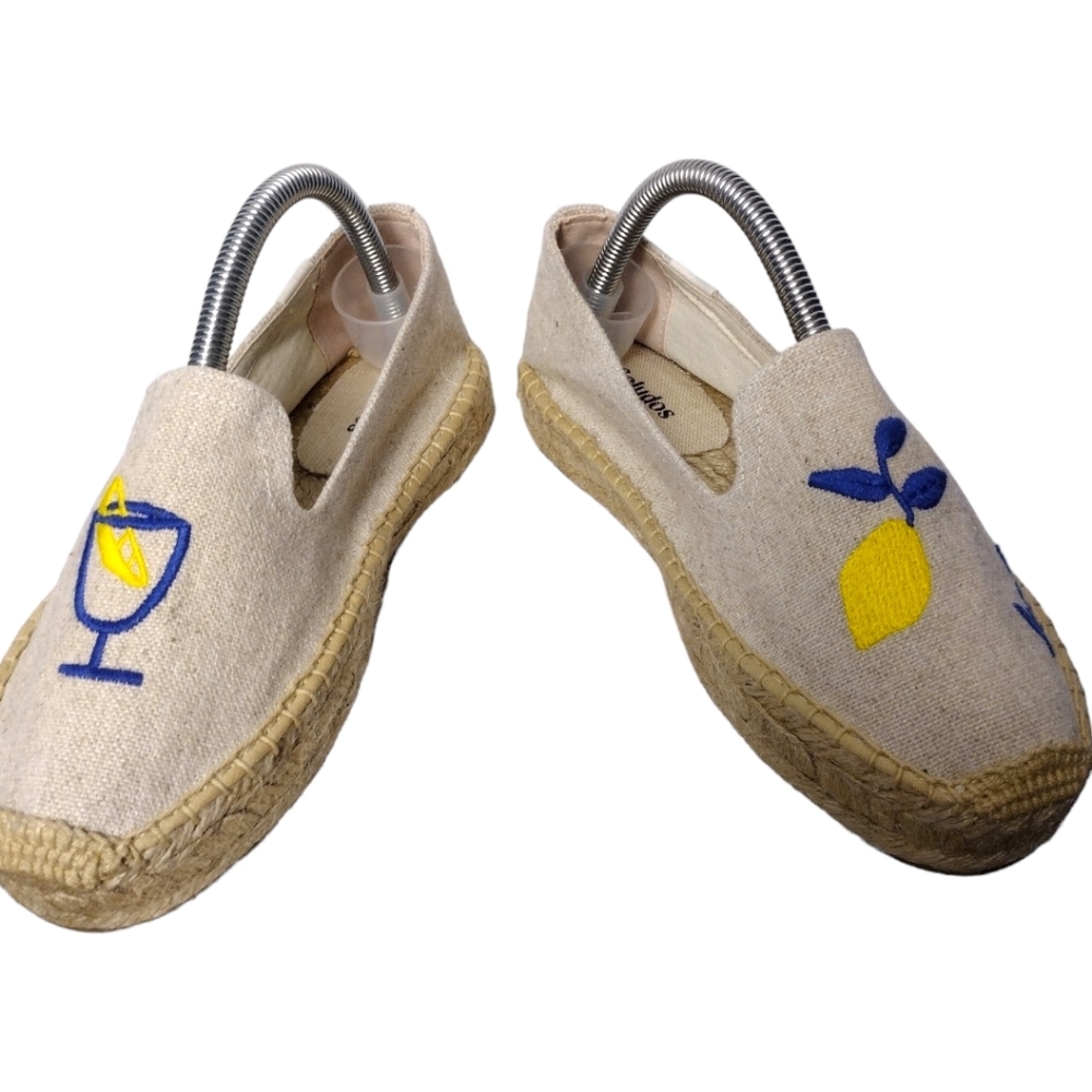 Soludos Limoncello Smoking Slipper Platform Espadrilles - Picture 4 of 9